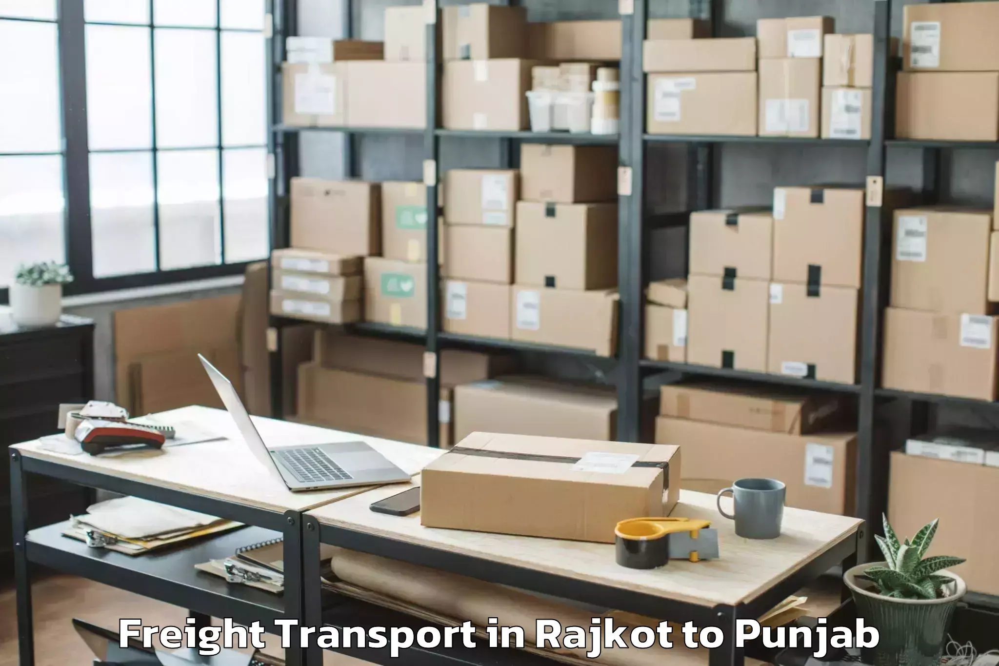 Expert Rajkot to Central University Of Punjab B Freight Transport